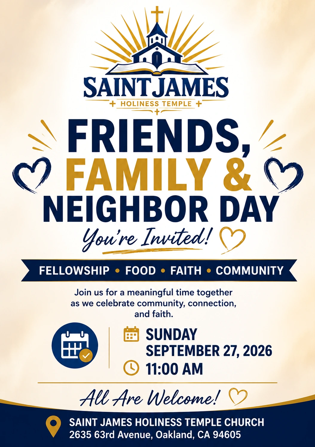 Friends, Family and Neighbor Day flyer